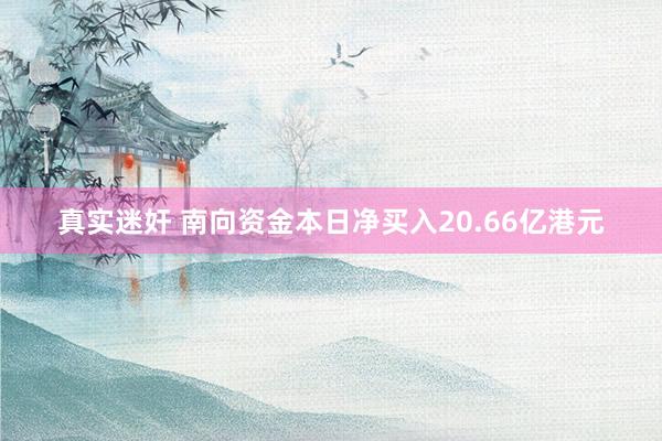 真实迷奸 南向资金本日净买入20.66亿港元