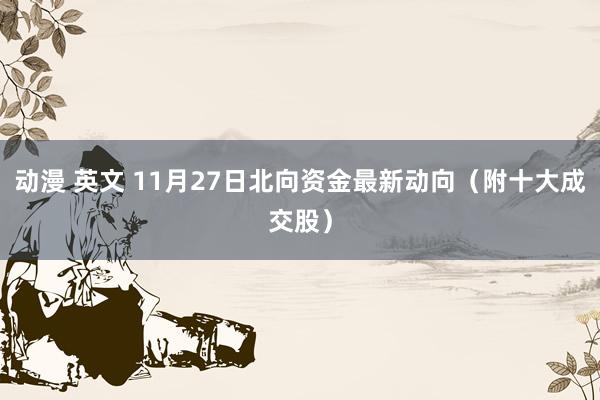 动漫 英文 11月27日北向资金最新动向（附十大成交股）