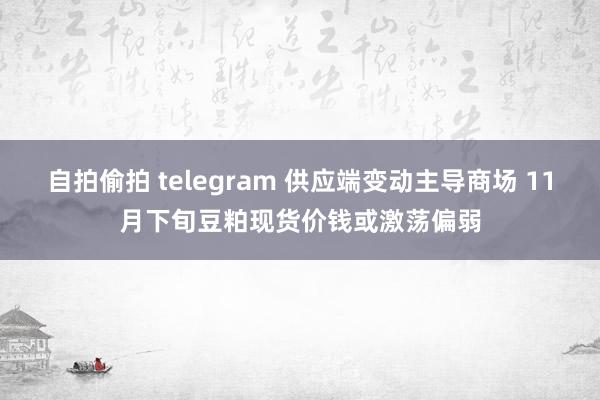 自拍偷拍 telegram 供应端变动主导商场 11月下旬豆粕现货价钱或激荡偏弱